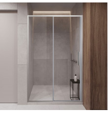 Душевая дверь в нишу Vincea Slim-U VDS-2SU120CL 120 см, профиль хром, стекло прозрачное, раздвижная