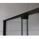 Душевая дверь в нишу Vincea Arno VSR-1A9012CLB 120 см, стекло прозрачное, черный, раздвижная