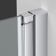 Душевая дверь в нишу Vincea Alpha VDP-3AL900MT 90 см, стекло текстурное, хром, распашная
