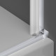 Душевая дверь в нишу Vincea Alpha VDP-3AL900MT 90 см, стекло текстурное, хром, распашная