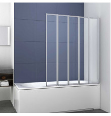 Шторка на ванну Vincea VSB-32120CL 120х140 складная, стекло прозрачное