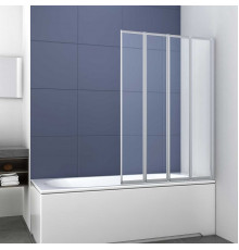 Шторка на ванну Vincea VSB-31100CL 100х140 складная, стекло прозрачное
