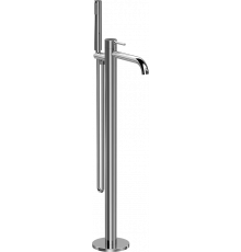 Напольный смеситель для ванны с душем Vincea Desire VTF-1DCH хром, однорычажный, длина излива 22.5 см