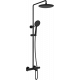 Душевая стойка Vincea Desire VSFS-1D1TMB с термостатом, черная матовая, цвет черный, штанга 118.7 см