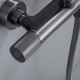 Душевая стойка Vincea Desire VSFS-1D0TGM с термостатом, вороненая сталь, цвет темный хром, штанга 119.02 см