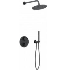 Душевой комплект Vincea VSFW-101TMB С ВНУТРЕННЕЙ ЧАСТЬЮ, черный матовый, 2 режима