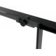 Душевая дверь в нишу Vincea Slim Soft 140 см, профиль черный, стекло прозрачное, раздвижная, с покрытием анти-капля