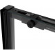 Душевая дверь в нишу Vincea Slim Soft 120 см, профиль черный, стекло прозрачное, раздвижная, с покрытием анти-капля