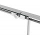 Душевая дверь в нишу Vincea Slim Soft 110 см, профиль хром, стекло прозрачное, раздвижная, с покрытием анти-капля