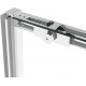 Душевая дверь в нишу Vincea Slim Soft 110 см, профиль хром, стекло прозрачное, раздвижная, с покрытием анти-капля