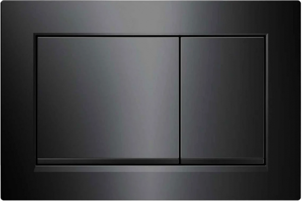 Кнопка смыва Vincea VFP-001MB матовая черная механическая,  в современном стиле