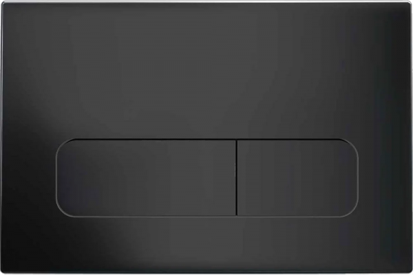 Кнопка смыва Vincea VFP-002MB матовая черная механическая,  в современном стиле