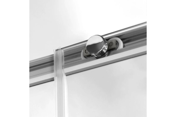 Душевой уголок Vincea Slim-U VSR-2SU9012CL 120x90 см, профиль хром, стекло прозрачное, прямоугольный, двери раздвижные