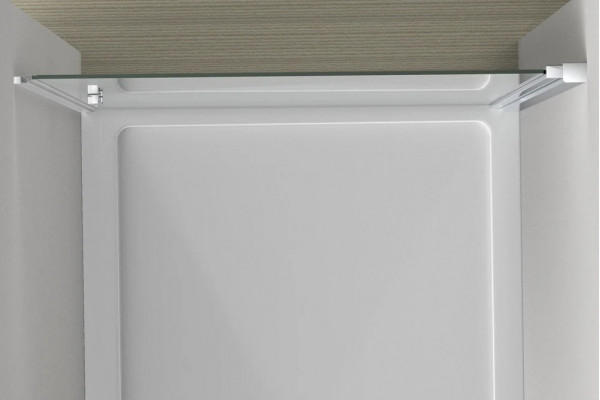Душевая дверь в нишу Vincea Alpha VDP-3AL950MT 95 см, стекло текстурное, хром, распашная