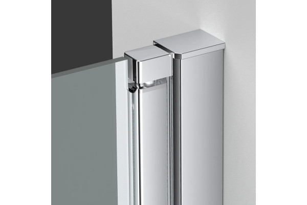 Душевая дверь в нишу Vincea Alpha VDP-3AL950MT 95 см, стекло текстурное, хром, распашная