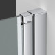 Душевая дверь в нишу Vincea Alpha VDP-3AL950MT 95 см, стекло текстурное, хром, распашная