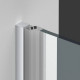 Душевая дверь в нишу Vincea Alpha VDP-3AL950MT 95 см, стекло текстурное, хром, распашная