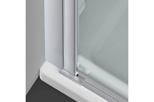 Душевая дверь в нишу Vincea Alpha VDP-3AL950MT 95 см, стекло текстурное, хром, распашная
