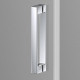 Душевая дверь в нишу Vincea Alpha VDP-3AL950MT 95 см, стекло текстурное, хром, распашная