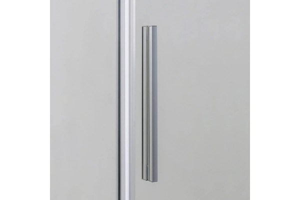 Душевой уголок Vincea Slim-U VSS-2SU8010CL 100x80 см, профиль хром, стекло прозрачное, прямоугольный, двери раздвижные