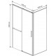Душевой уголок Vincea Slim Soft VSR-1SS1013CL 130x100, профиль хром, стекло прозрачное, двери раздвижные, с покрытием анти-капля