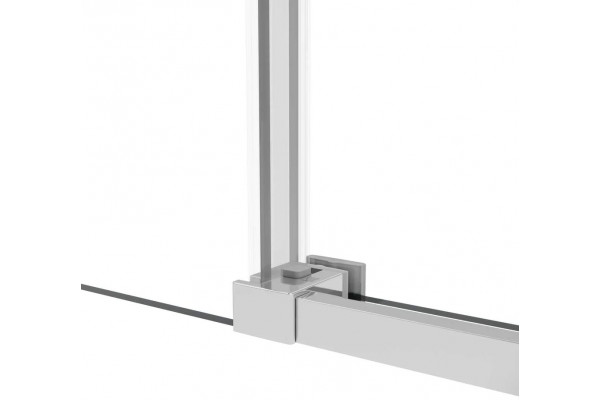 Душевой уголок Vincea Slim Soft VSR-1SS1013CL 130x100, профиль хром, стекло прозрачное, двери раздвижные, с покрытием анти-капля