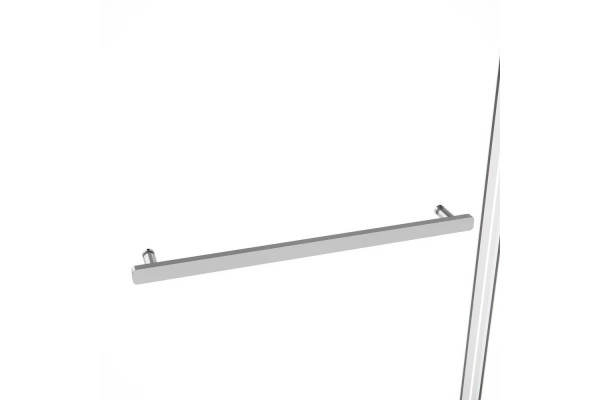 Душевой уголок Vincea Slim Soft VSR-1SS1011CL 110x100, профиль хром, стекло прозрачное, двери раздвижные, с покрытием анти-капля