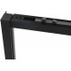 Душевой уголок Vincea Slim Soft VSR-1SS9014CLB 140x90, профиль черный, стекло прозрачное, двери раздвижные, с покрытием анти-капля