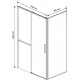 Душевой уголок Vincea Slim Soft VSR-1SS9014CL 140x90, профиль хром, стекло прозрачное, двери раздвижные, с покрытием анти-капля