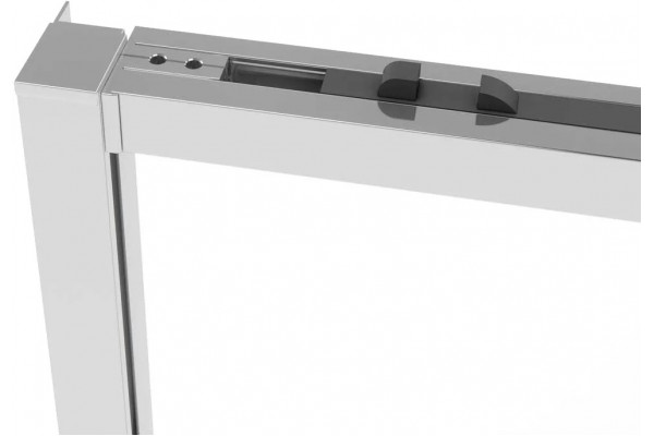 Душевой уголок Vincea Slim Soft VSR-1SS9014CL 140x90, профиль хром, стекло прозрачное, двери раздвижные, с покрытием анти-капля