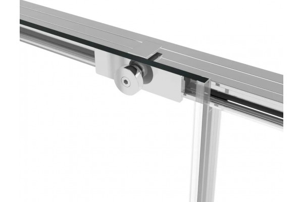 Душевой уголок Vincea Slim Soft VSR-1SS9014CL 140x90, профиль хром, стекло прозрачное, двери раздвижные, с покрытием анти-капля