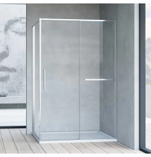Душевой уголок Vincea Slim Soft VSR-1SS8011CL 110x80, профиль хром, стекло прозрачное, двери раздвижные, с покрытием анти-капля
