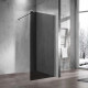 Душевая перегородка Vincea Walk-in VSW-1H800CGGM 80 см, профиль вороненая сталь, стекло тонированное в современном стиле