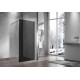 Душевая перегородка Vincea Walk-in VSW-1H800CGGM 80 см, профиль вороненая сталь, стекло тонированное в современном стиле