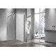 Душевая перегородка Vincea Walk-in VSW-1H900CLGM 90 см, профиль вороненая сталь, стекло прозрачное в современном стиле