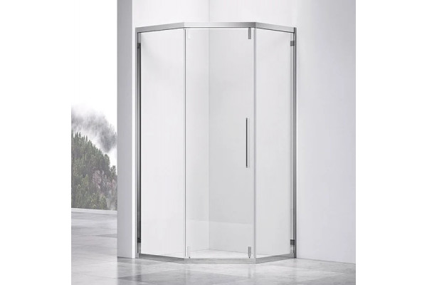 Душевой уголок Vincea Show VSP1-4SH100CL 100x100, профиль хром, двери раздвижные, стекло прозрачное