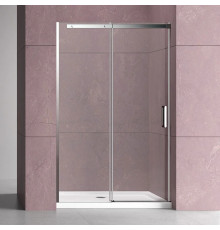 Душевая дверь в нишу Vincea Dice VDS-4D160CL 160 см, профиль хром, раздвижная, стекло прозрачное