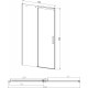 Душевая дверь в нишу Vincea Dice VDS-4D160CL 160 см, профиль хром, раздвижная, стекло прозрачное