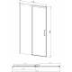 Душевая дверь в нишу Vincea Dice VDS-4D130CL 130 см, профиль хром, раздвижная, стекло прозрачное