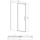 Душевая дверь в нишу Vincea Dice VDS-4D120CL 120 см, профиль хром, раздвижная, стекло прозрачное