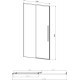 Душевая дверь в нишу Vincea Slim-N VDS-4SN140CL 140 см, профиль хром, раздвижная, стекло прозрачное