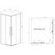 Душевой уголок Vincea Slim-N VSS-4SN9010CL 100x90, профиль хром, прямоугольный, двери раздвижные