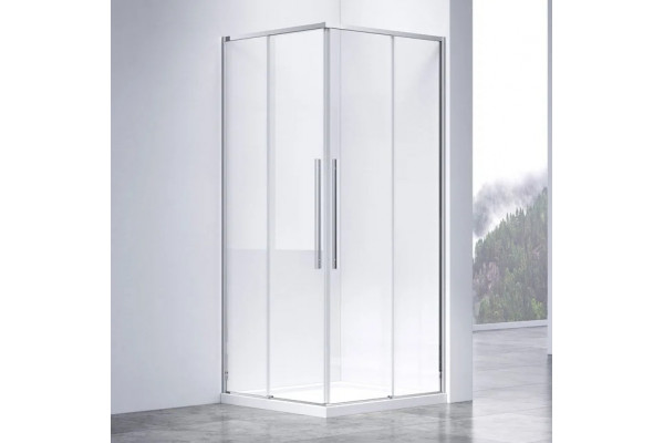 Душевой уголок Vincea Slim-N VSS-4SN900CL 90x90, профиль хром, квадратный, двери раздвижные