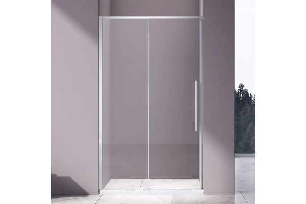 Душевая дверь в нишу Vincea Slim-N VDS-4SN100CL 100 см, профиль хром, раздвижная, стекло прозрачное