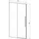 Душевая дверь в нишу Vincea Slim-N VDS-4SN100CL 100 см, профиль хром, раздвижная, стекло прозрачное