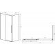 Душевой уголок Vincea Slim-N VSR-4SN8014CLB 140х80 см, профиль черный в современном стиле