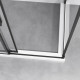 Душевой уголок Vincea Slim-N VSR-4SN8014CLB 140х80 см, профиль черный в современном стиле