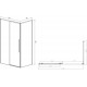 Душевой уголок Vincea Slim-N VSR-4SN9013CLB 130х90 см, профиль черный, двери раздвижные, стекло прозрачное