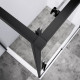 Душевой уголок Vincea Slim-N VSR-4SN9013CLB 130х90 см, профиль черный, двери раздвижные, стекло прозрачное