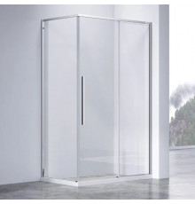 Душевой уголок Vincea Slim-N VSR-4SN8010CL 100х80 см, профиль хром, двери раздвижные, стекло прозрачное